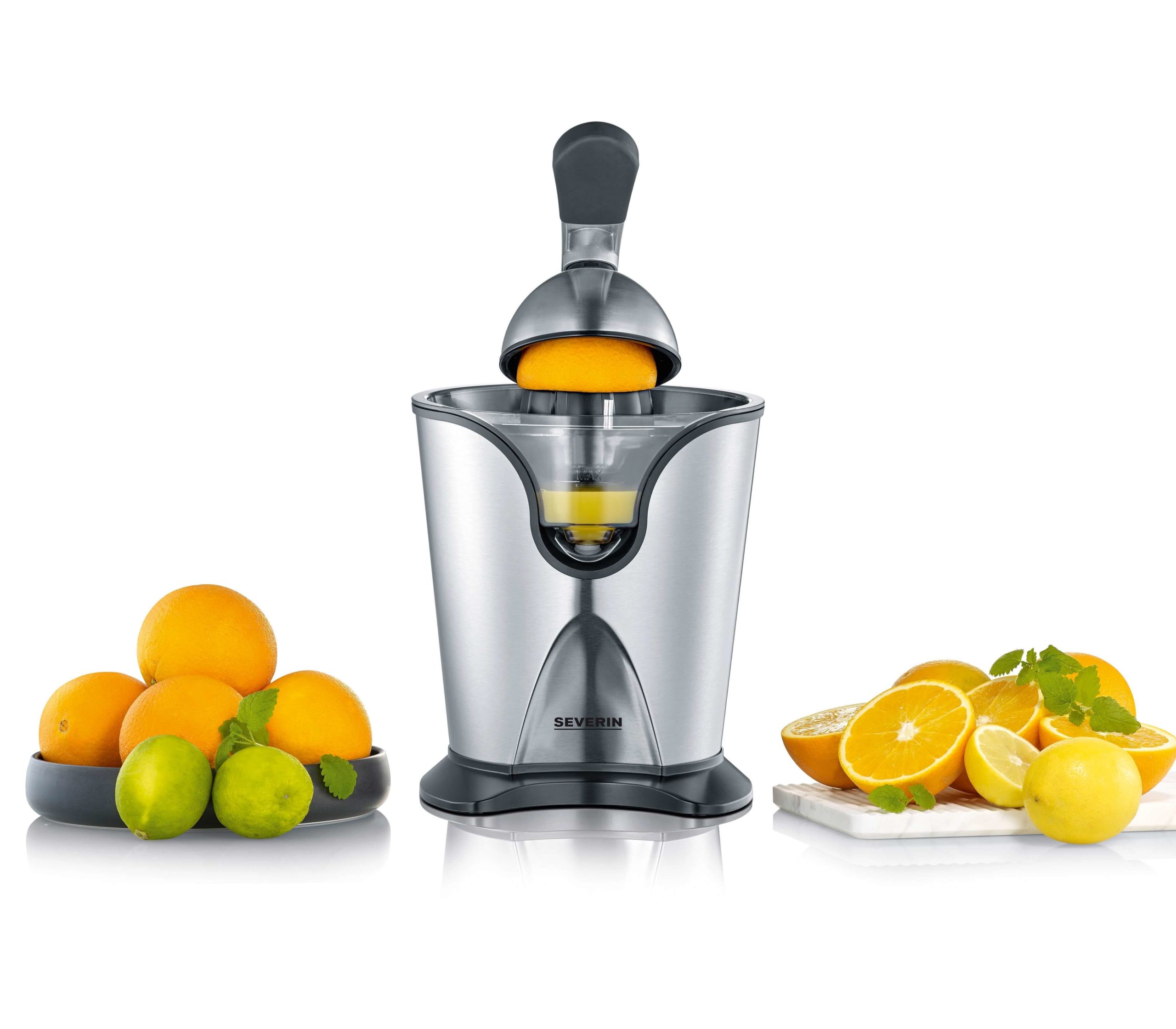 Severin Lemon Squeezer 160 W Stainless Steel, Black