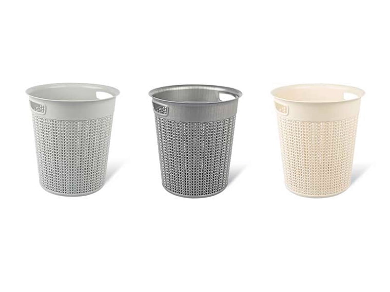 Ucsan Knit Design Round Basket, 12 L, 28.5x30 cm