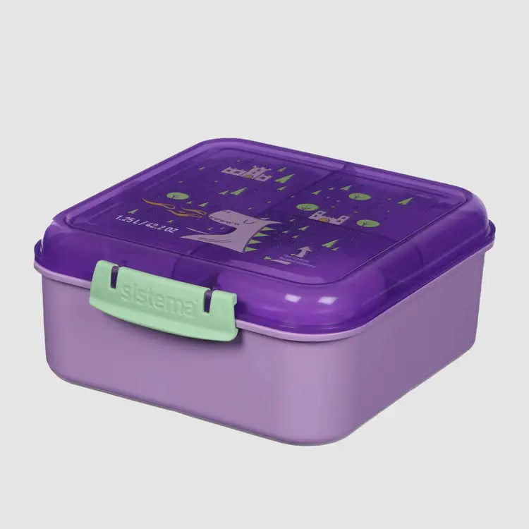 Sistema 1.25L Bento Cube Lunch IML Kids