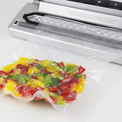 Caso Vacuum Sealer VC10, food remains vacuumed up to 8x longer fresh, 30cm long & stable weld, including 10 professional foil bags, 110W. Caso Design Product