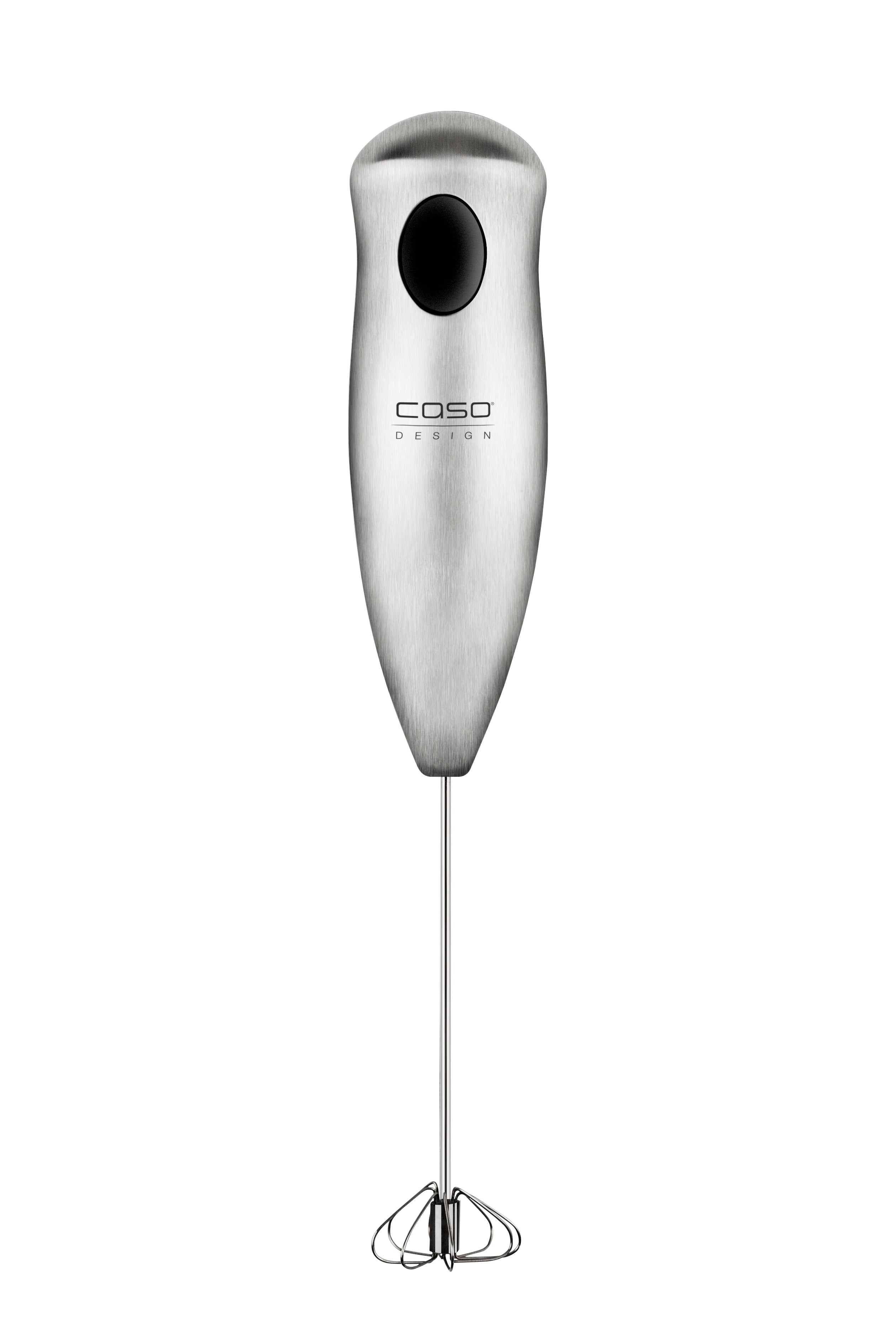 Caso Milk Frother With Stand (Stainless Steel) , easy cleaning , High rotational speed for fast frothing of milk and milkshakes, milk frother with stainless steel spring. Caso Design Product