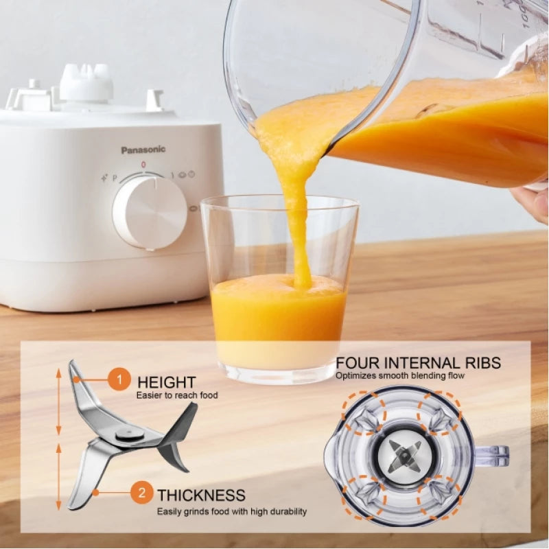 Panasonic Blender 1.5 Liter Plastic Jug With Dry Grinder