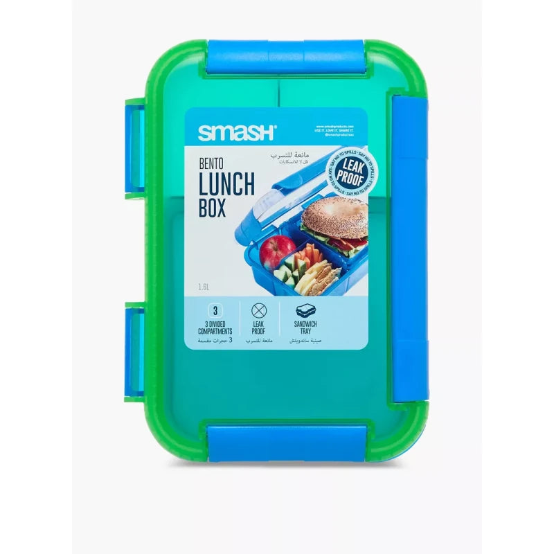 SMASH Bento Lunch Box 1.6 Ltr BG