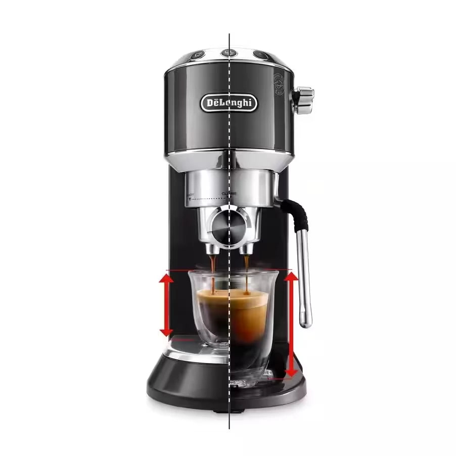Delonghi Espresso Machine With 15-Bar Pressure And 1.1l Capacity 1300 W Black