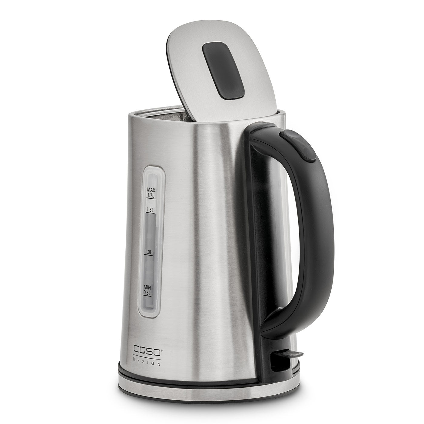 Caso Classico Kettle, 2200W, Housing and interior made of high-quality, tasteless, dimensionally stable and rustproof stainless steel, Overheating Protection, 1.7L up to 7 Cups. Caso Design Product