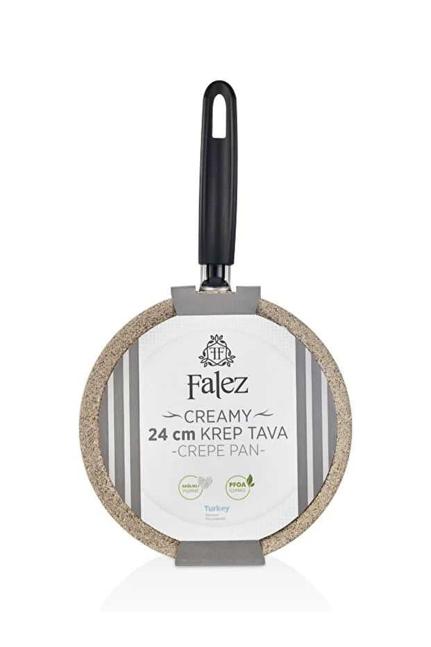 Falez Creamy Premium Crepe Pan, 24 Cm