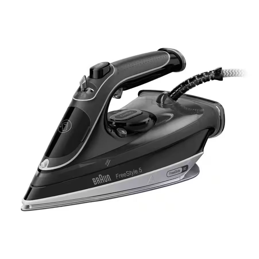 Braun FreeStyle 5 SI5188BK | FreeGlide 3D Steam Iron | 2800W | Black