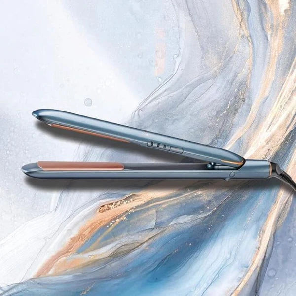 BaByliss Denim Luxe Hair 235C Straightener Shiny Hair