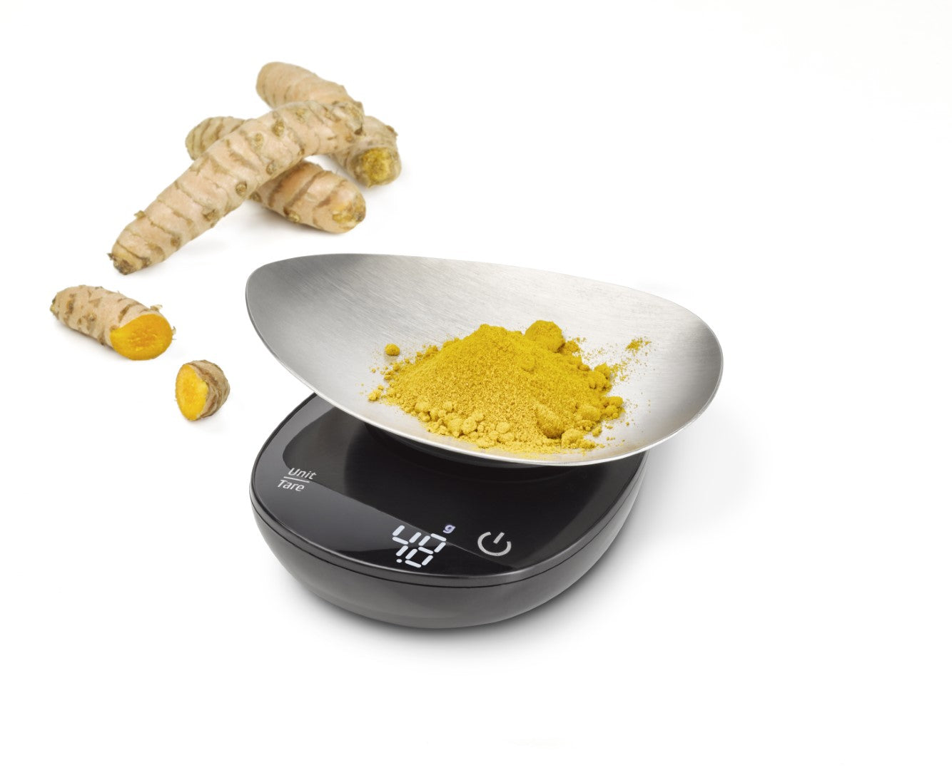 Caso Finocompact Kitchen Scale, Highly precise weighing scales for spices, tea, coffee, medicine, Stainless Steel. Caso Design Product