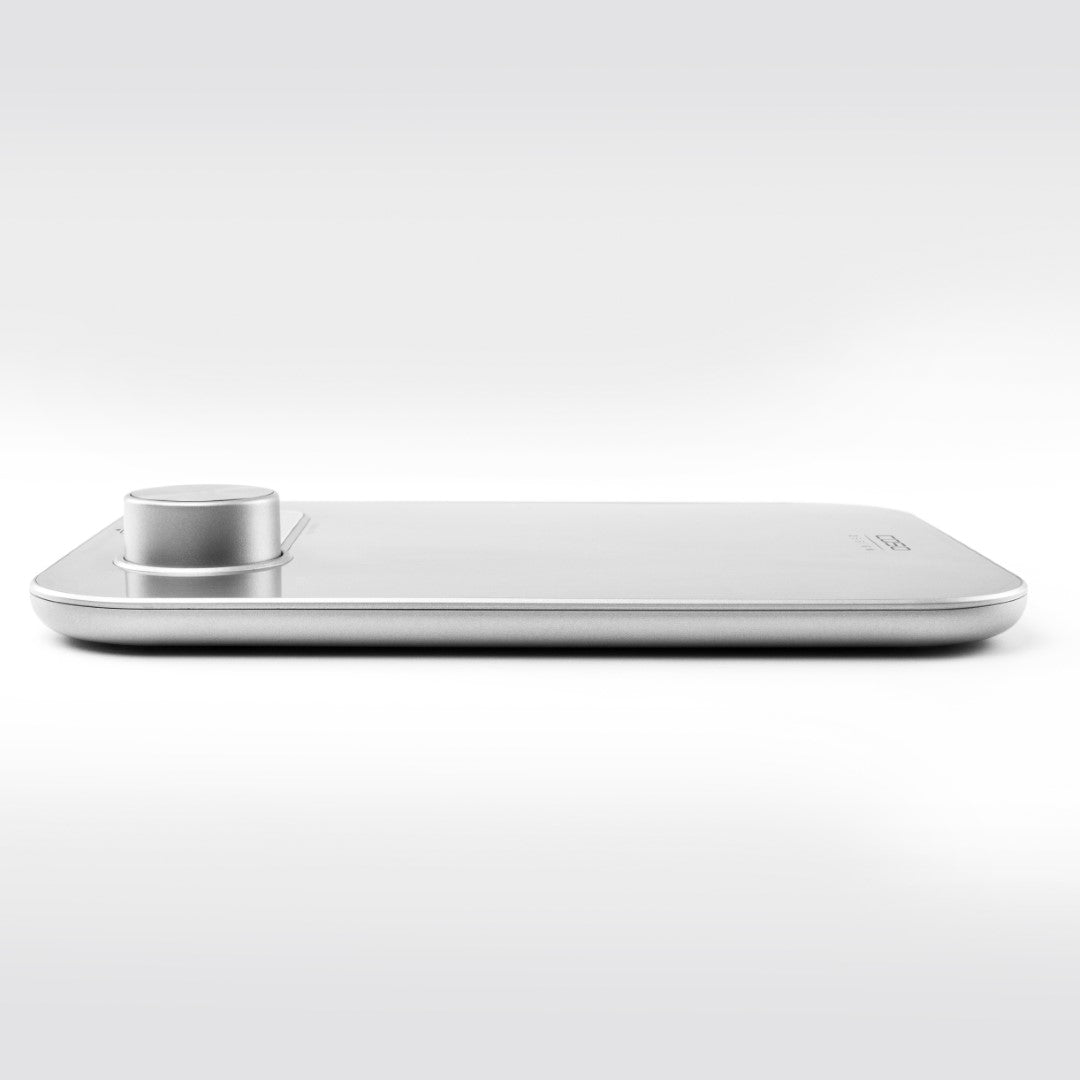 Caso Manual Energy Kitchen Scale, Brushed Stainless Steel, Digital Display. Caso Design Product