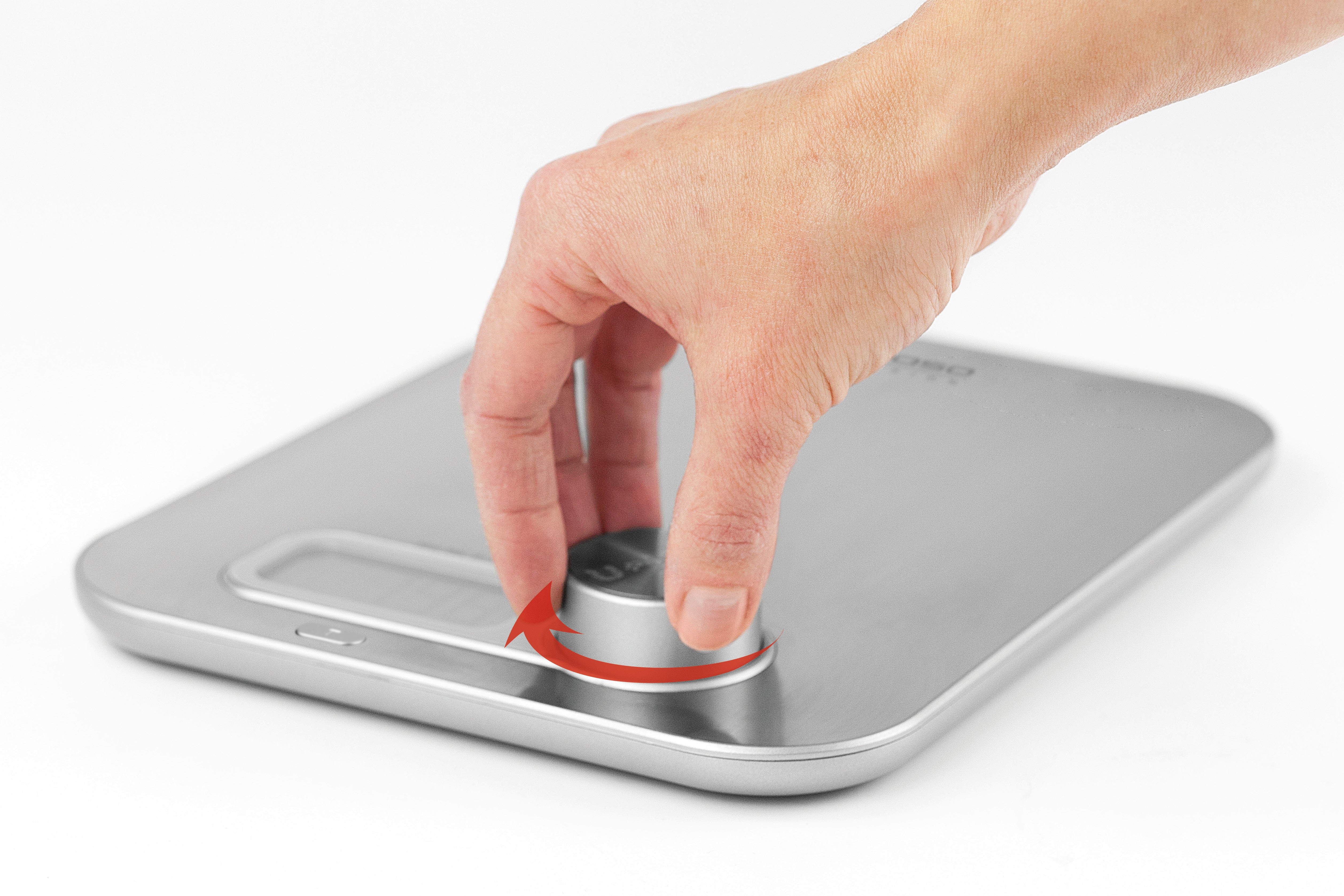 Caso Manual Energy Kitchen Scale, Brushed Stainless Steel, Digital Display. Caso Design Product