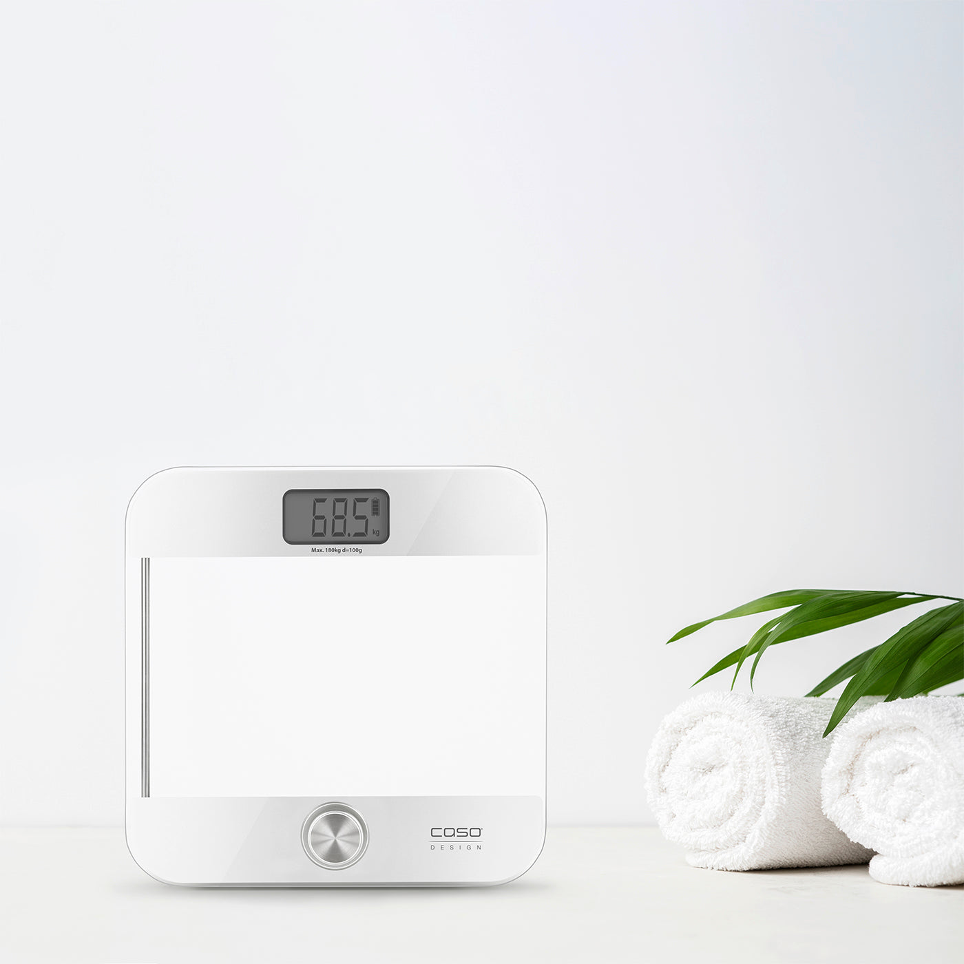 Caso Body Energy Ecostyle Personal Scale, Up to 180 kg in 100 g increments Battery Free, High Quality Glass Surface. Caso Design Product