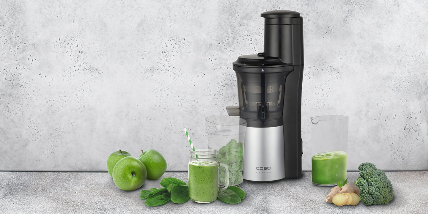 Caso Slow Juicer Small, Quiet 300W Motor, Gentle Juicing Thanks to Low Speed(60 rpm). Caso Design Product