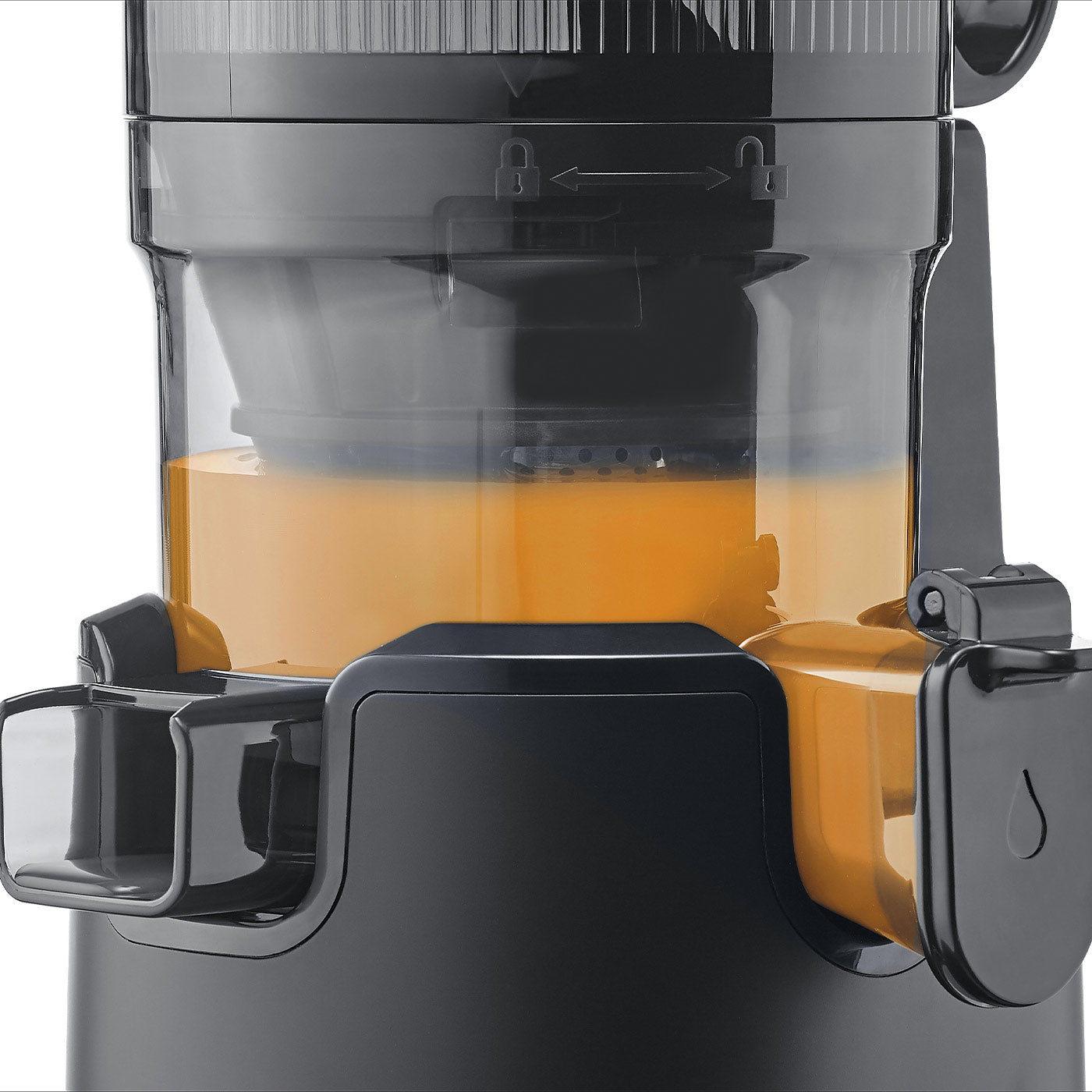 Caso Slow Juicer Xlarge, 250W, Low Rotation Speed(40 rpm), Large Filling Opening for 130mm Diameter for Whole Fruits. Caso Design Product