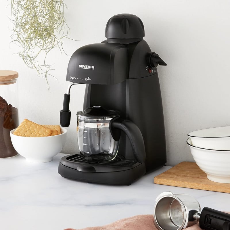 Severin Espresso Machine, Small Coffee Machine For Up To 4 Cups
