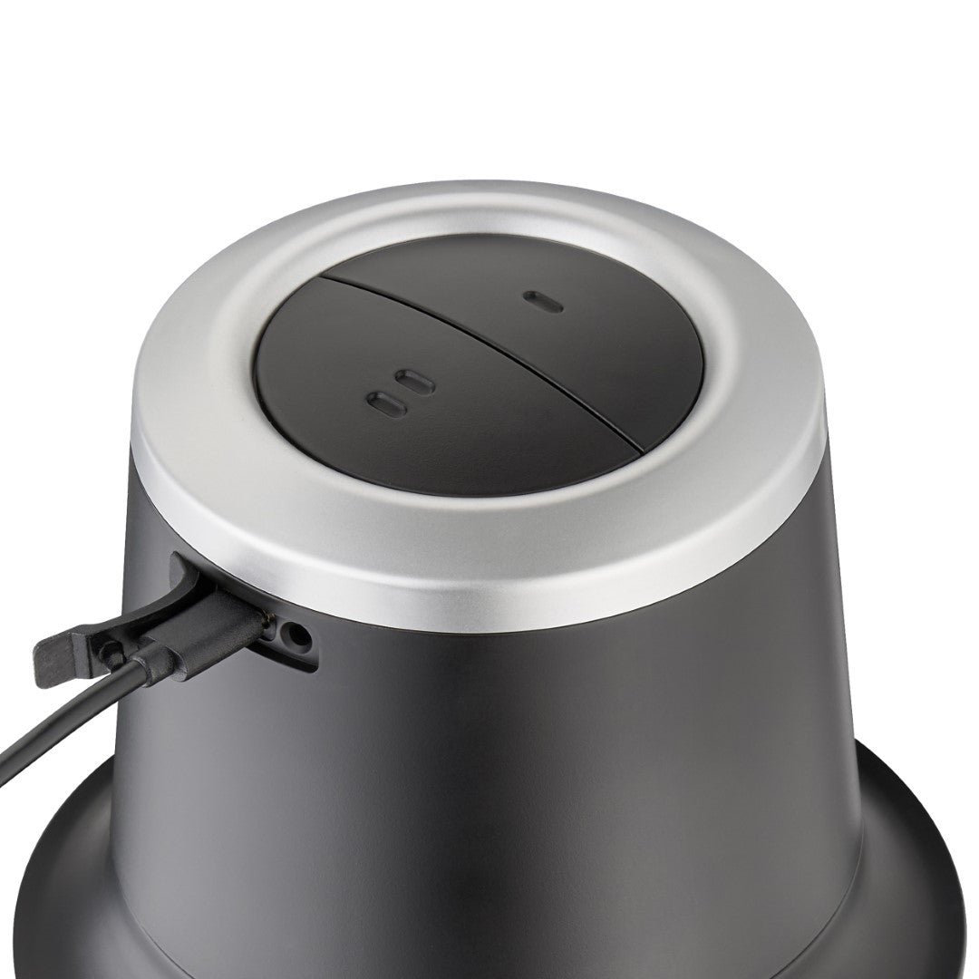 Caso Chop & Go Cordless Chopper, 200W, 1 Liter, Up to 60 Mins Runtime, 2300 RPM, Flexible and Ready to Use Anywhere, 4 stainless steel blades, Black. Caso Design Product
