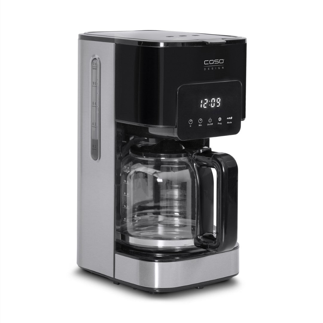 Caso American Coffee Maker, Up to 12 Cups of aromatic coffee , 900W, 17-hole brewing head for optimum moistening of the coffee powder, Removable filter basket for easy cleaning, Automatic Timer. Caso Design Product