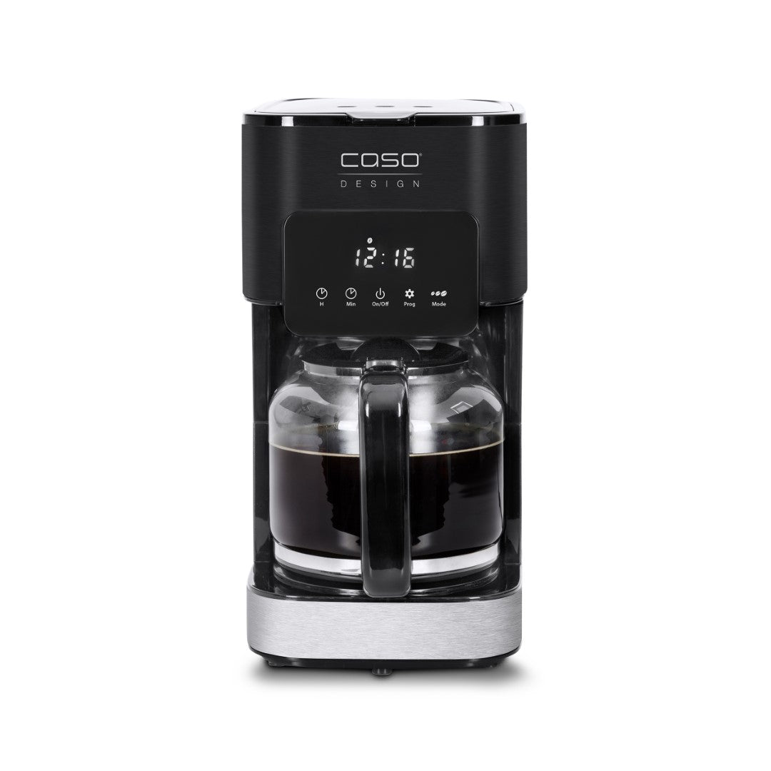 Caso American Coffee Maker, Up to 12 Cups of aromatic coffee , 900W, 17-hole brewing head for optimum moistening of the coffee powder, Removable filter basket for easy cleaning, Automatic Timer. Caso Design Product