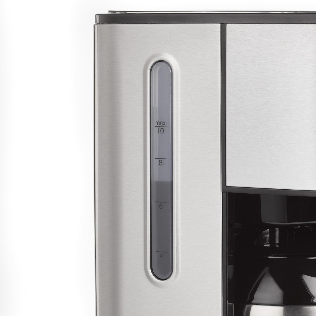 Caso American Coffee Maker With Insulated Jug, 900W, Timer Stainless steel with permanent Filter for 10 Cups, Stainless Steel and Black. Caso Design Product