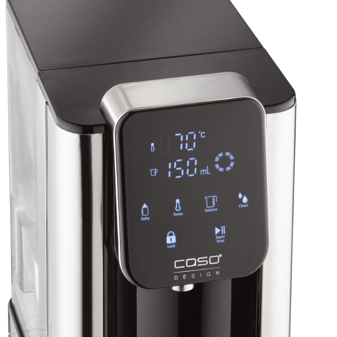Caso Hot Water Dispenser, HW660, 2.7 Liter, 2600W, Black Stainless Steel, 100-400ml Hot water in seconds. Caso Product Design