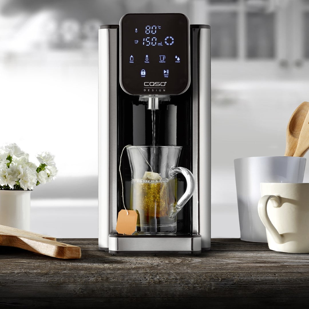 Caso Hot Water Dispenser, HW660, 2.7 Liter, 2600W, Black Stainless Steel, 100-400ml Hot water in seconds. Caso Product Design