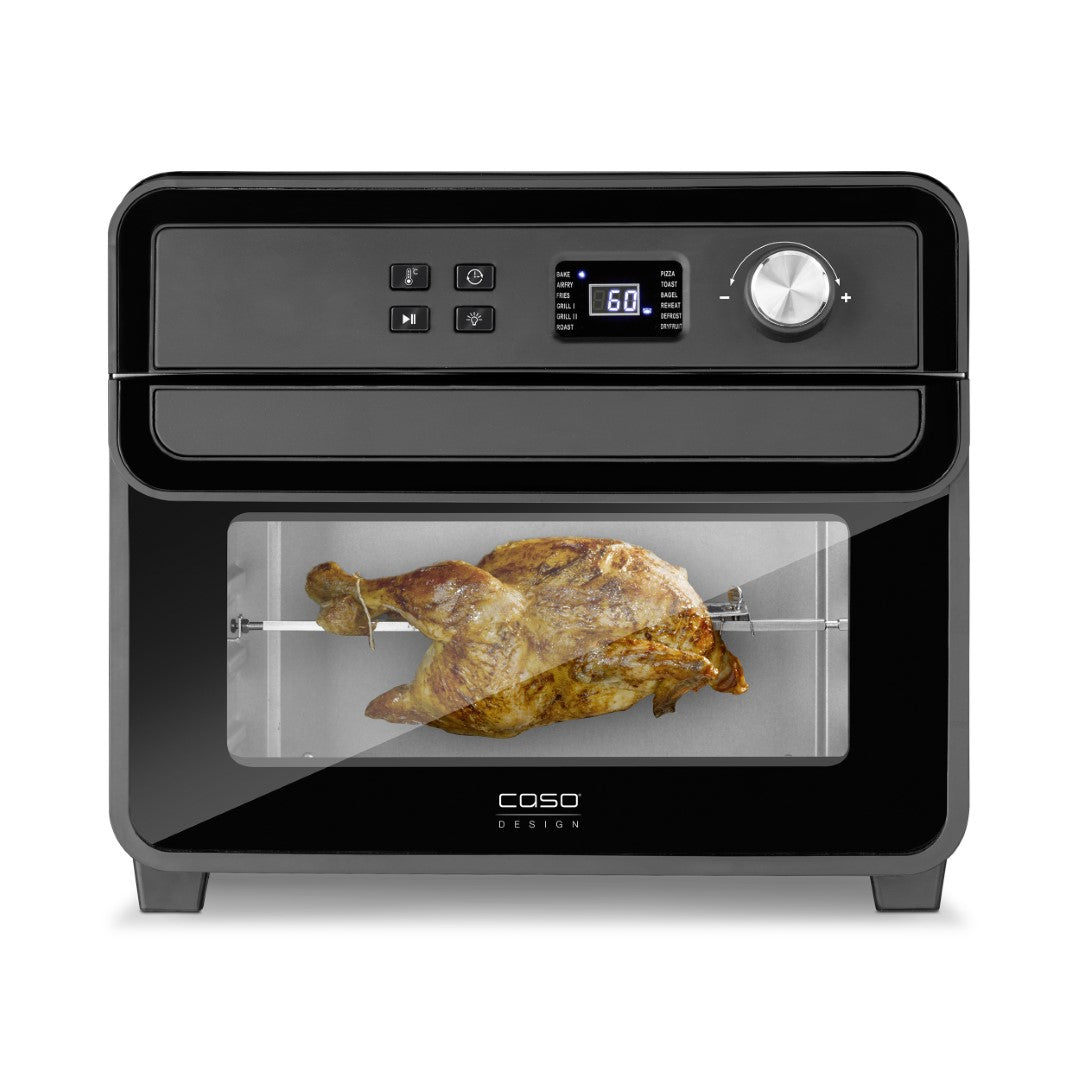 Caso Airfry Chef Hot Air Fryer With Timer, 1700W, Black , 3 Temperature Levels from 40°C to 230°C (5°C Increments). Caso Design Product
