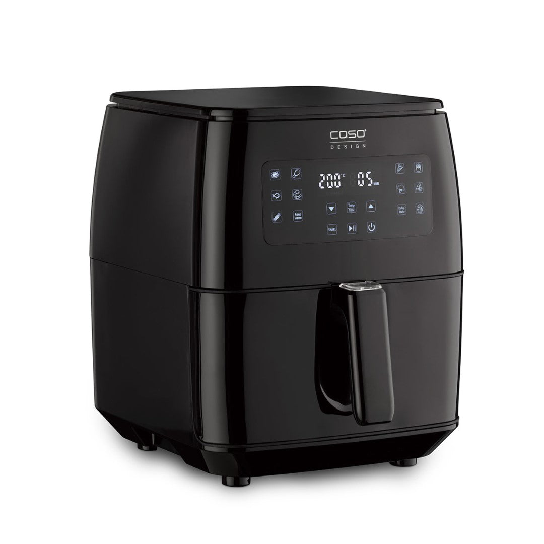Caso Air Fryer Xlarge, 1700W, 6.4 Liter, Extra Large Basket Volume: 7L, Steamer & AirFryer, 3 in 1 Hot Air Fryer, 10 Preset Programs , Black. Caso Design Product