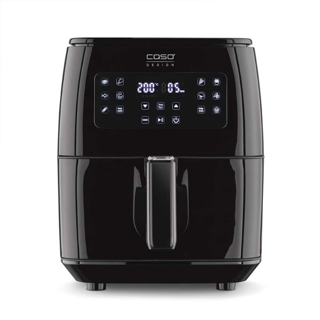 Caso Air Fryer Xlarge, 1700W, 6.4 Liter, Extra Large Basket Volume: 7L, Steamer & AirFryer, 3 in 1 Hot Air Fryer, 10 Preset Programs , Black. Caso Design Product
