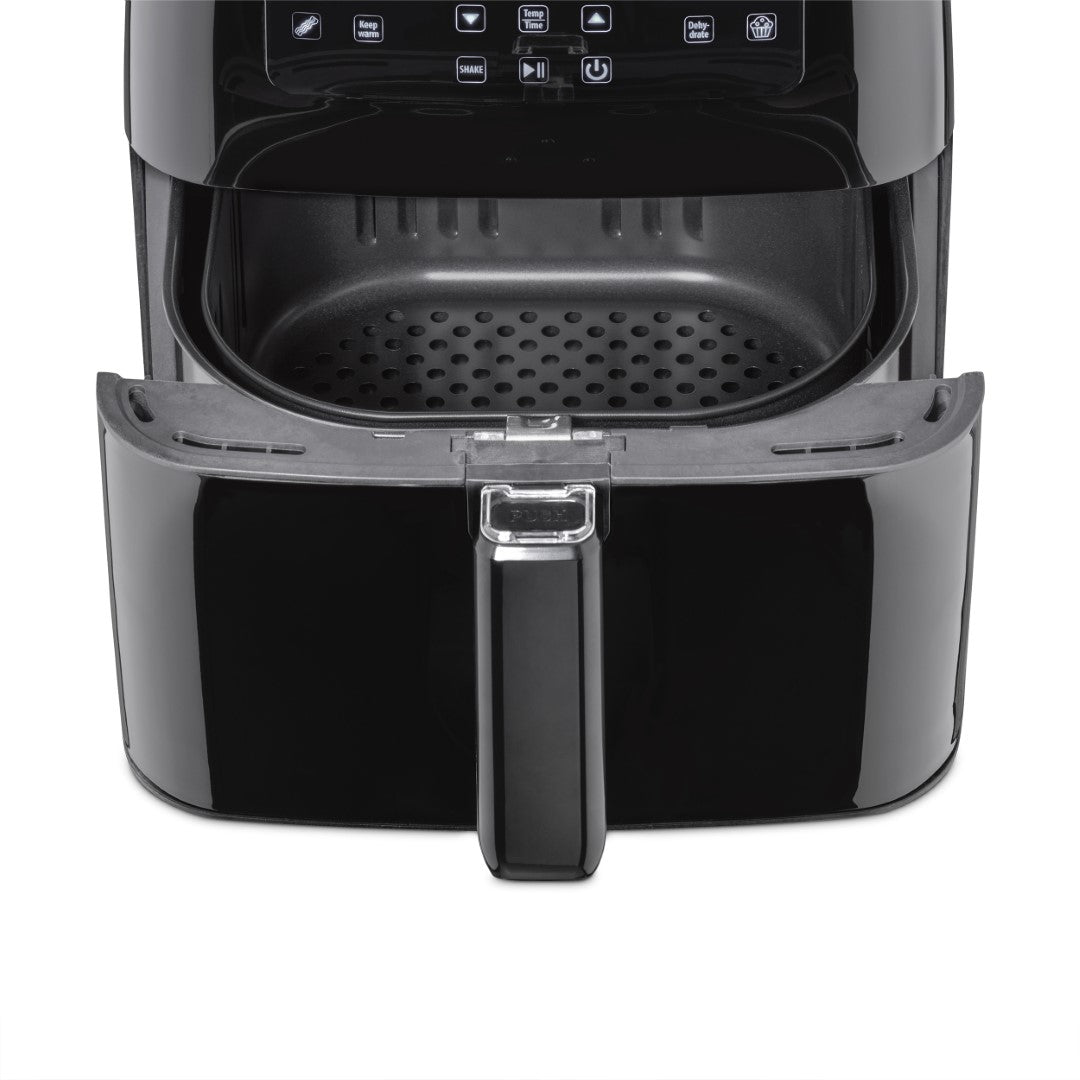 Caso Air Fryer Xlarge, 1700W, 6.4 Liter, Extra Large Basket Volume: 7L, Steamer & AirFryer, 3 in 1 Hot Air Fryer, 10 Preset Programs , Black. Caso Design Product