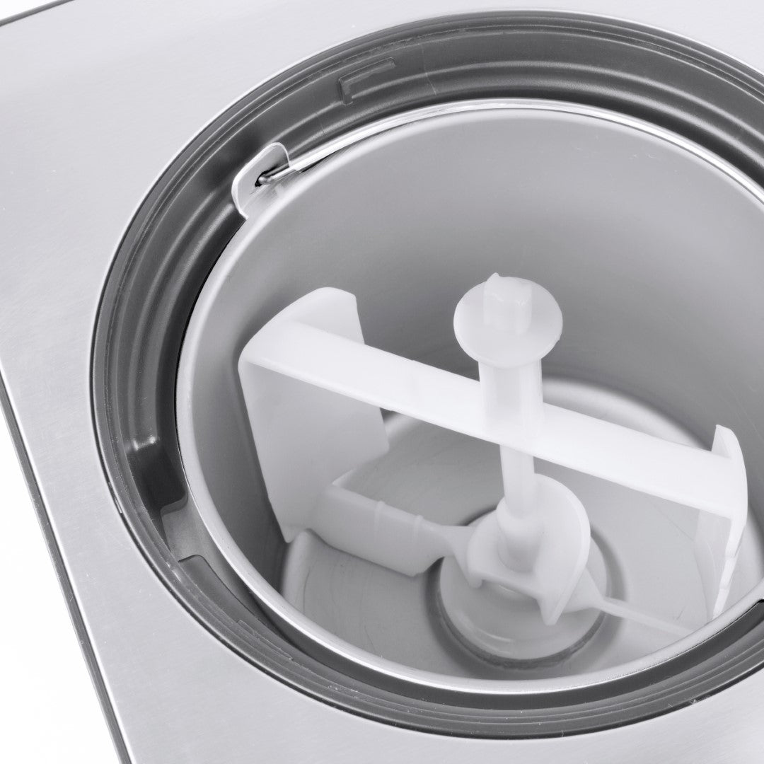 Caso Ice Cream And Yogurt Maker With Compressor Technology, no pre-refrigeration required, 4 Programs, Produces up to 2 liters of ice cream, sorbet or yougurt. Caso Design Product