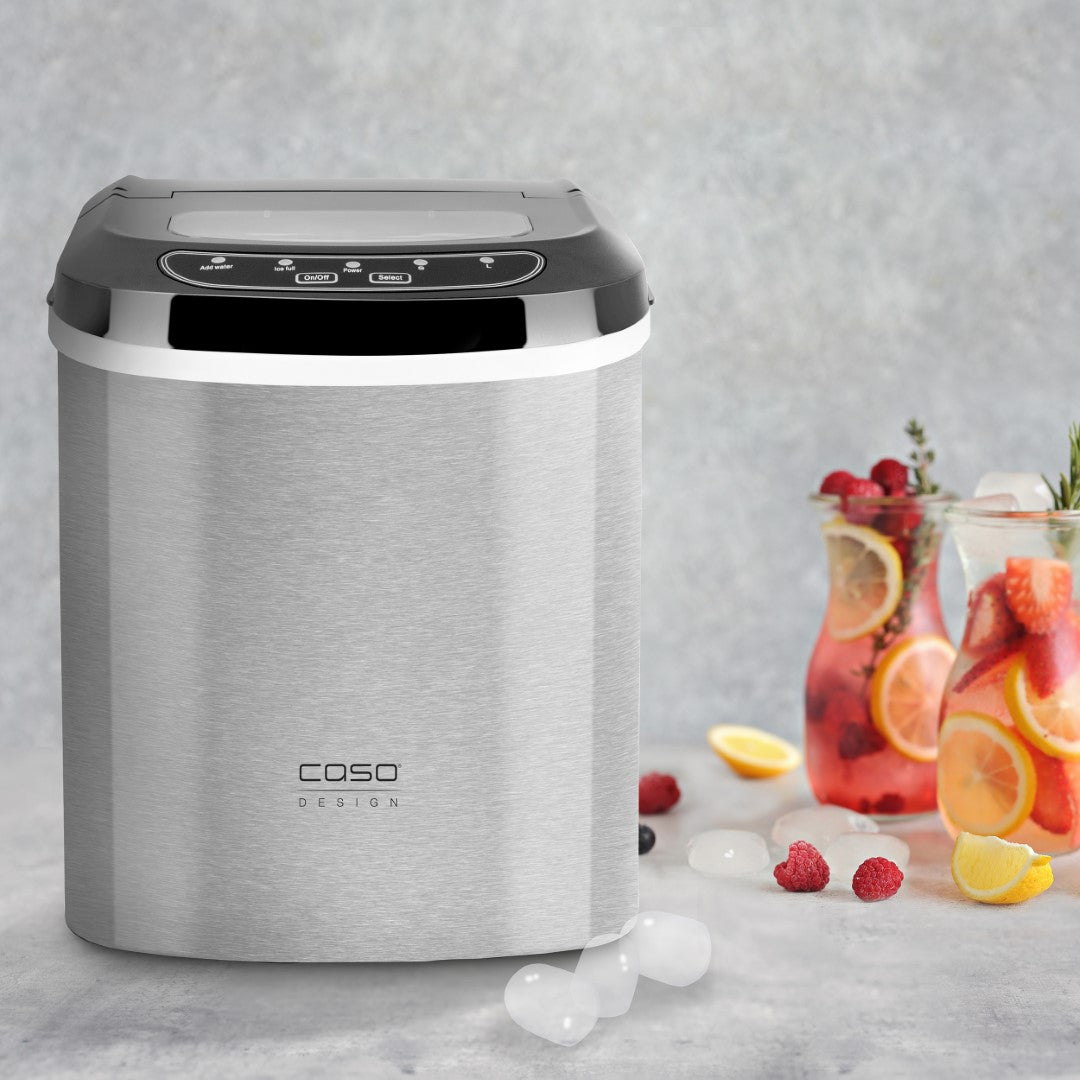 Caso Icemaster Pro Ice Cube Maker, 140W, Large Water Tank 1.7 Liter, Fast Preparation of Ice cubes in 6-13 min, Automatic Cutout. Caso Design Product