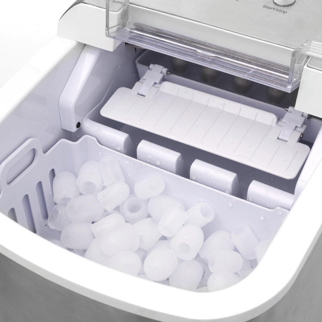 Caso Icechef Pro Ice Cube Maker, 120W, Large Water Tank 2.2 Liter, Rapid Ice Cube creation within 6-13 minutes, 500g Ice Cubes. Caso Design Product
