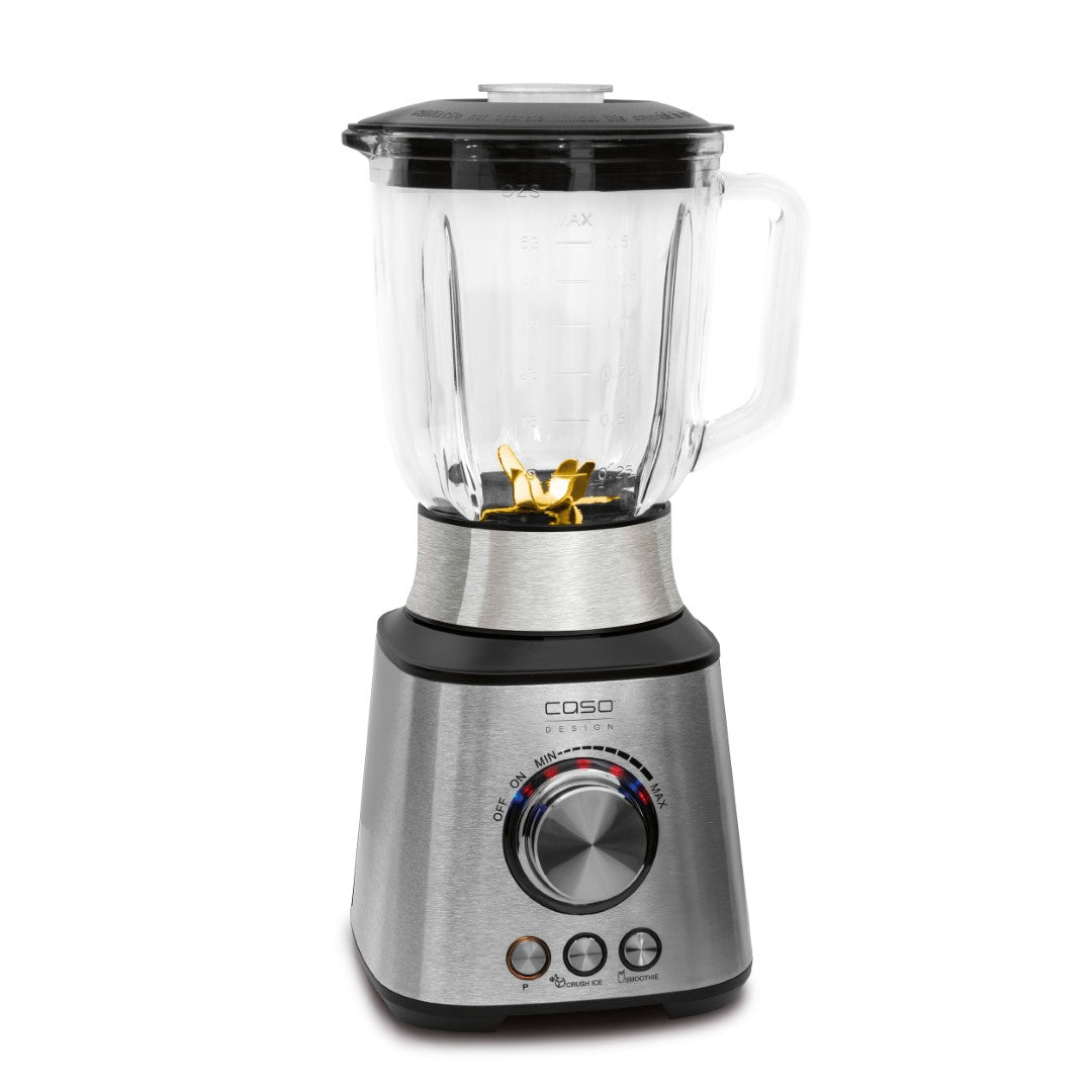 Caso Blender With Glass Jug, 1000W, 8-fold titanium coated knifes, Pulse Function, Easy Cleaning , Overheating protection and double safety lock. Caso Design Product