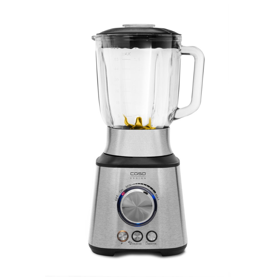 Caso Blender With Glass Jug, 1000W, 8-fold titanium coated knifes, Pulse Function, Easy Cleaning , Overheating protection and double safety lock. Caso Design Product