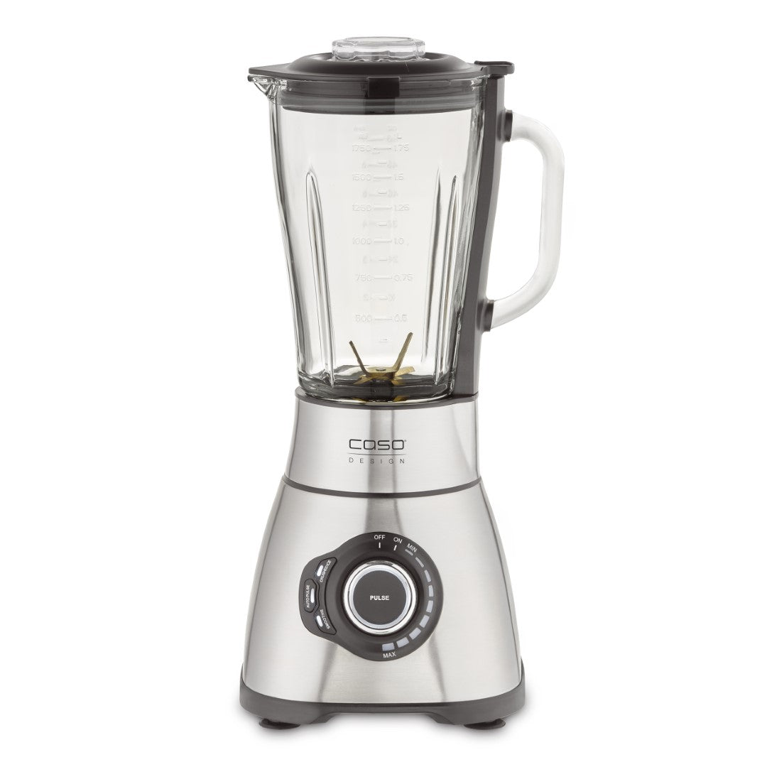 Caso Blender Set With Accessories: Drinking Bottle and Chopper , 1800W, Large Mixing Container 1.75L Stainless Steel Housing. Caso Design Product