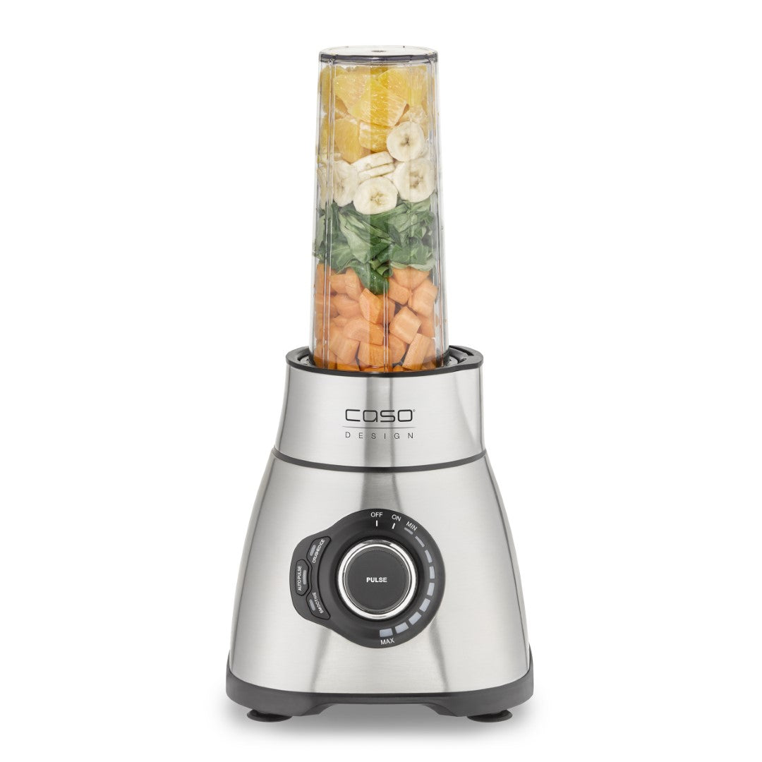 Caso Blender Set With Accessories: Drinking Bottle and Chopper , 1800W, Large Mixing Container 1.75L Stainless Steel Housing. Caso Design Product