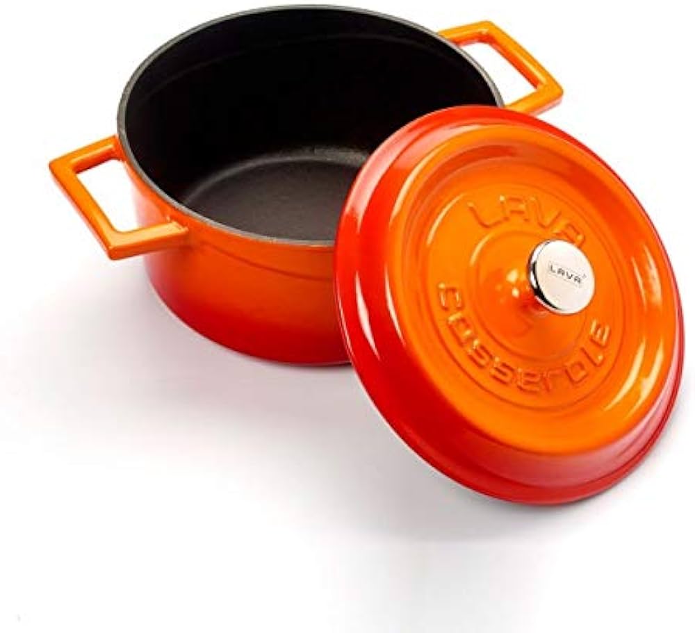 LAVA Round Casserole, Dia. 14 cm (Orange)