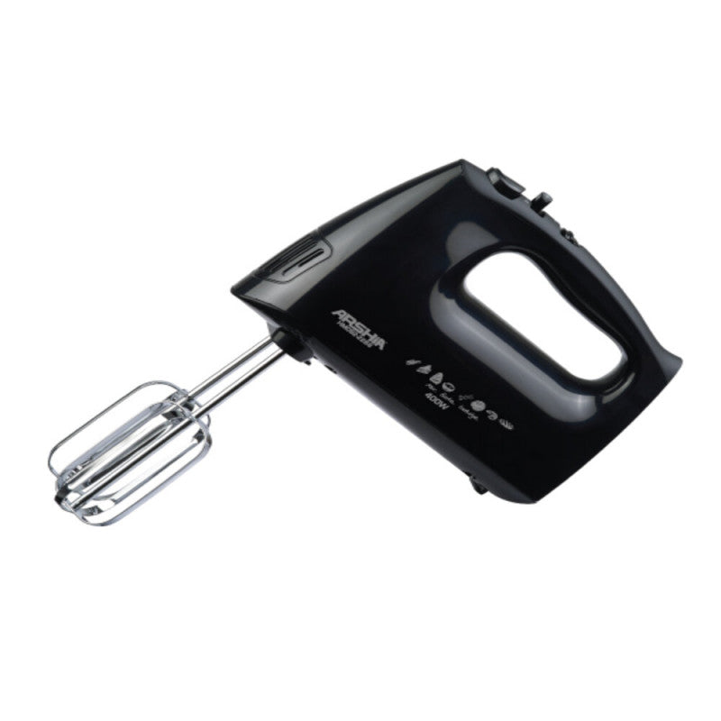Arshia Hand Mixer Black 5 Speed With Turbo , 400 Watts