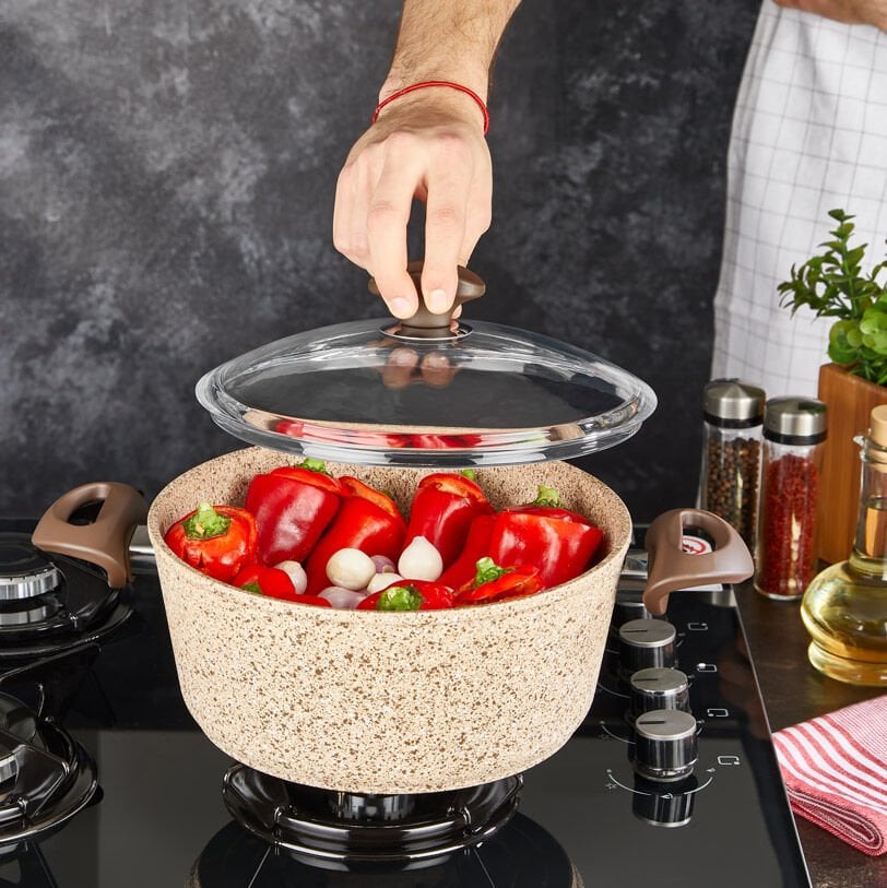 Falez Creamy Premium Casserole 24cm / 4.5 Liters