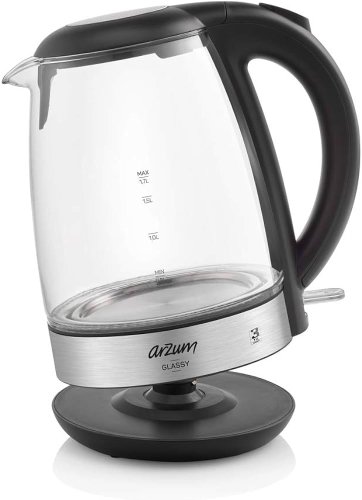 Arzum Ar3071 Electric Kettle 1.7 L 2200 W Black, Steel
