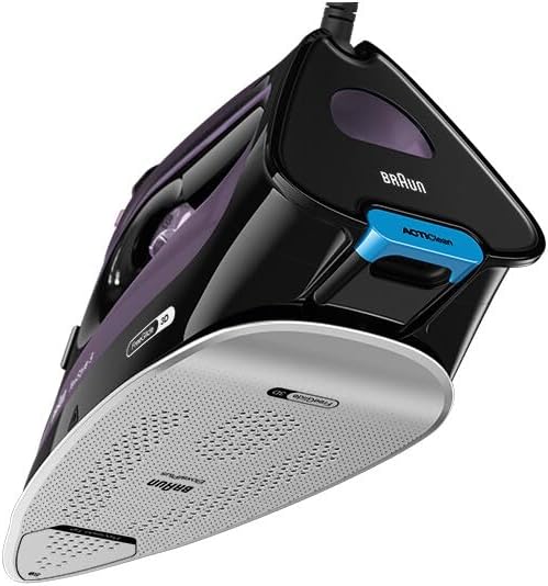 Braun Iron, EloxalPlus with FreeGlide 3D Technology, 3100 W, 330 ml Water Capacity,Purple