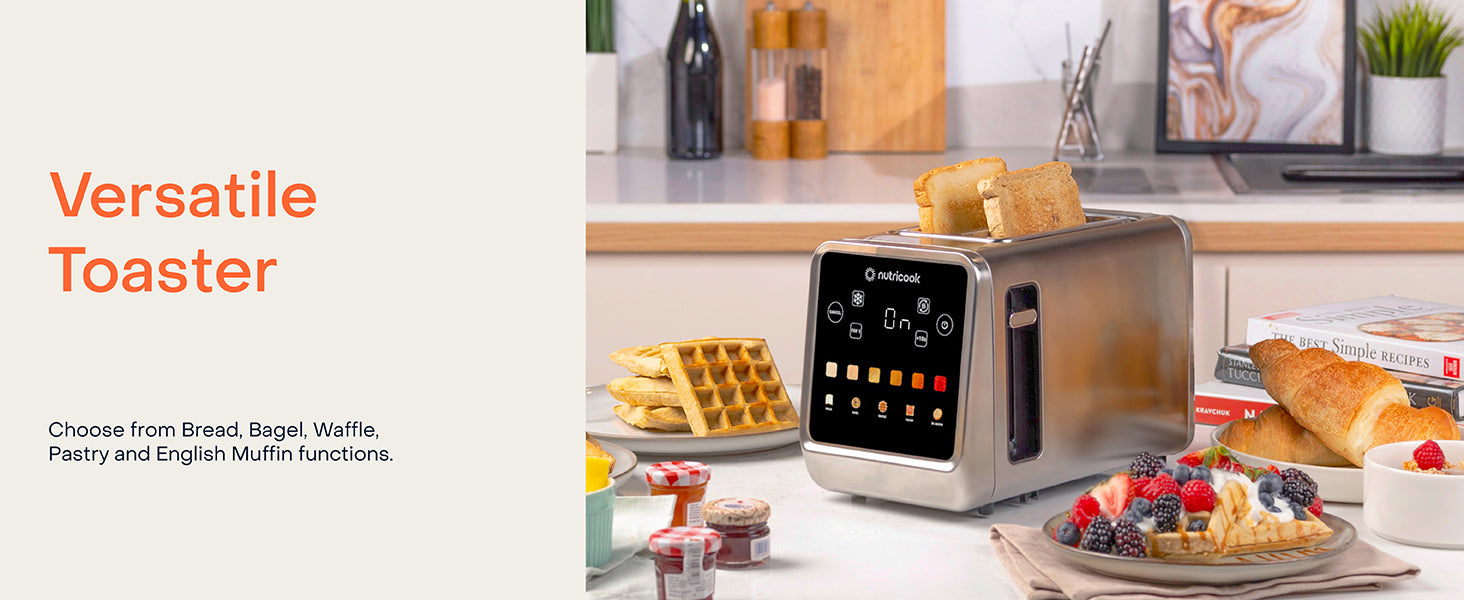 محمصة خبز رقمية NUTRICOOK NC-TS201 ذات شقين