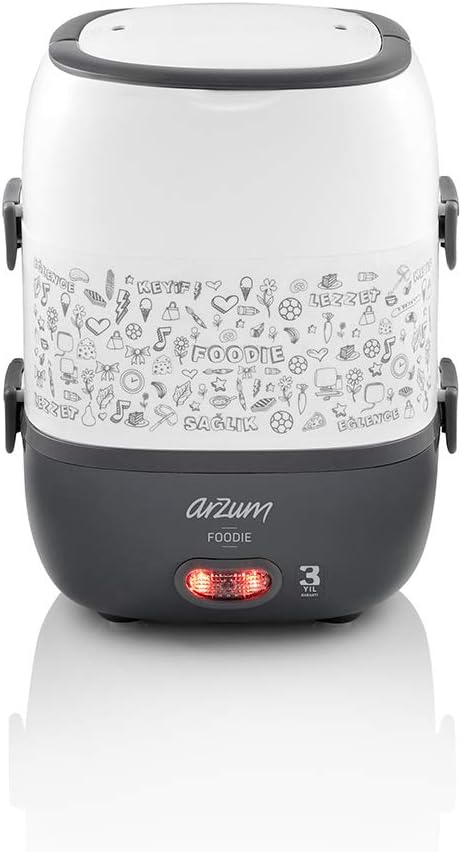 Arzum Electric Heated lunch Box Black 1.65 L
