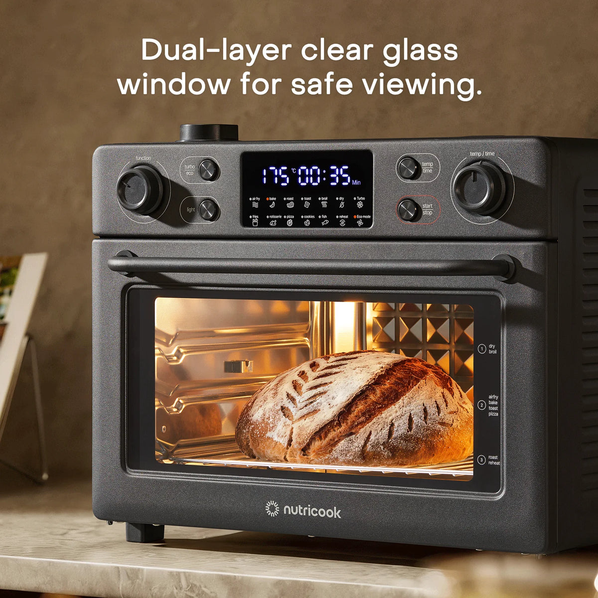 Nutricook Baker'S Oven- 30L Air Fryer + Toaster Oven Nc-Afto330k