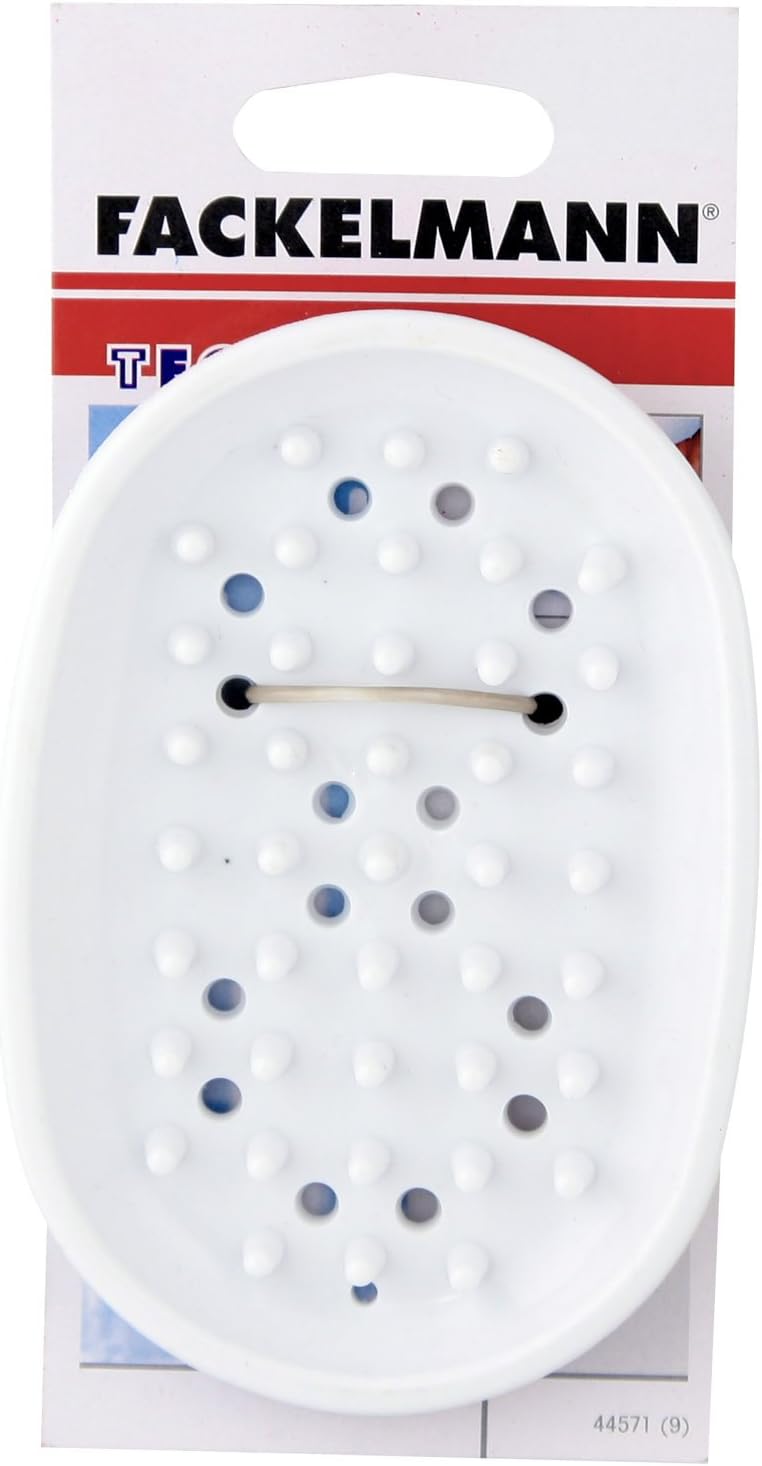 Fackelmann Soap Holder, Pvc, 130X90 mm, Transparent/White