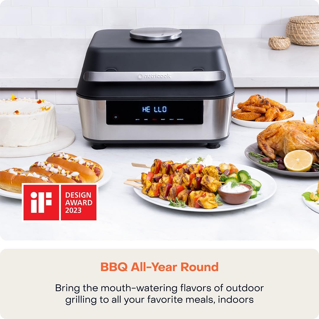 Smart Indoor Grill & Air Fryer XL 8.5L