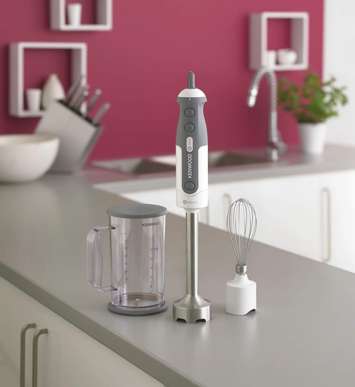 Kenwood HDP403 Mixer 800 W, 25 Decibels, White/Grey