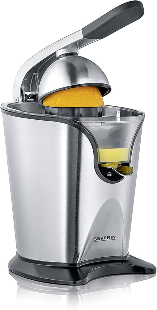 Severin Lemon Squeezer 160 W Stainless Steel, Black