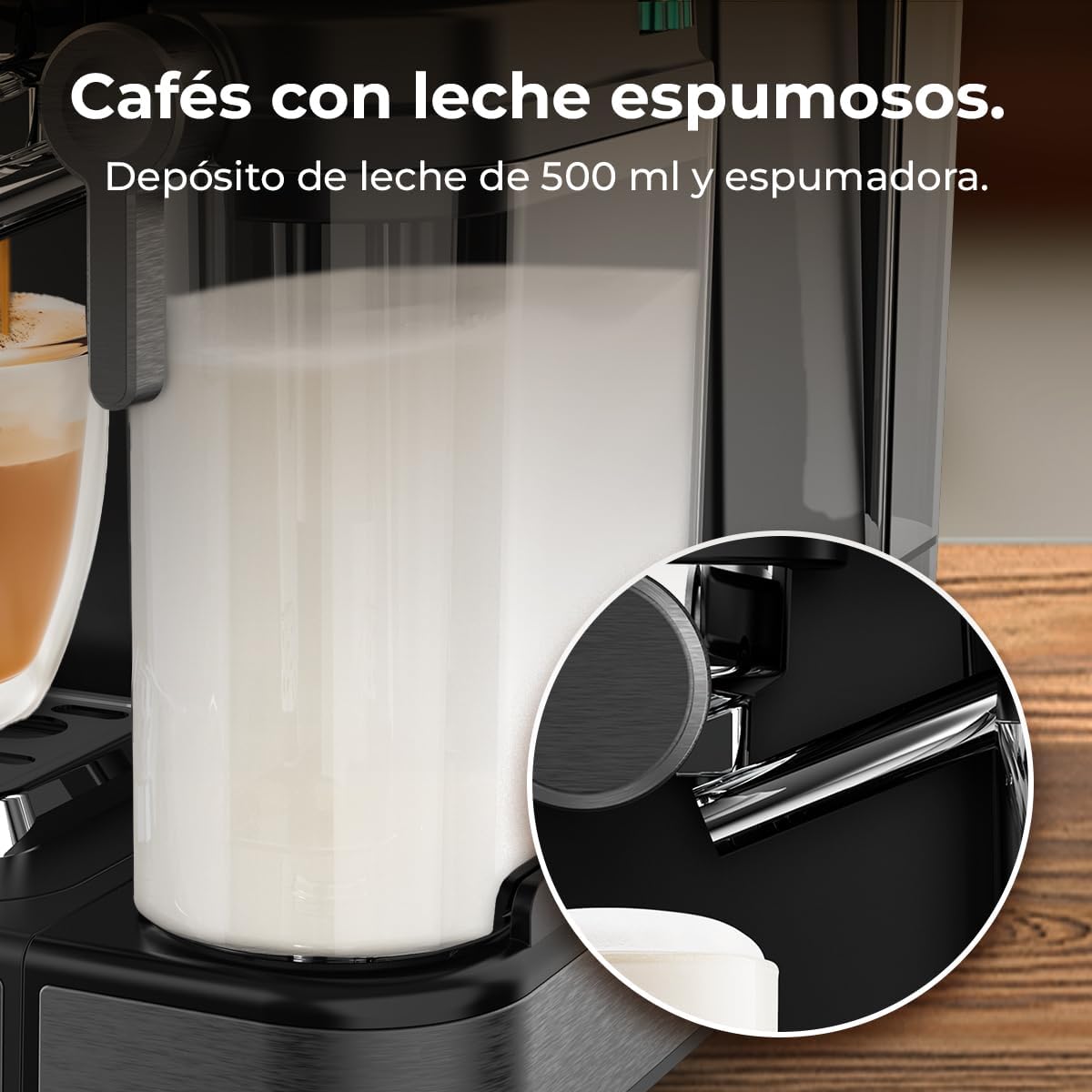 Cecotec Power Espresso Touch ColdBrew Latte | 1350W | 20 Bar Espresso Machine