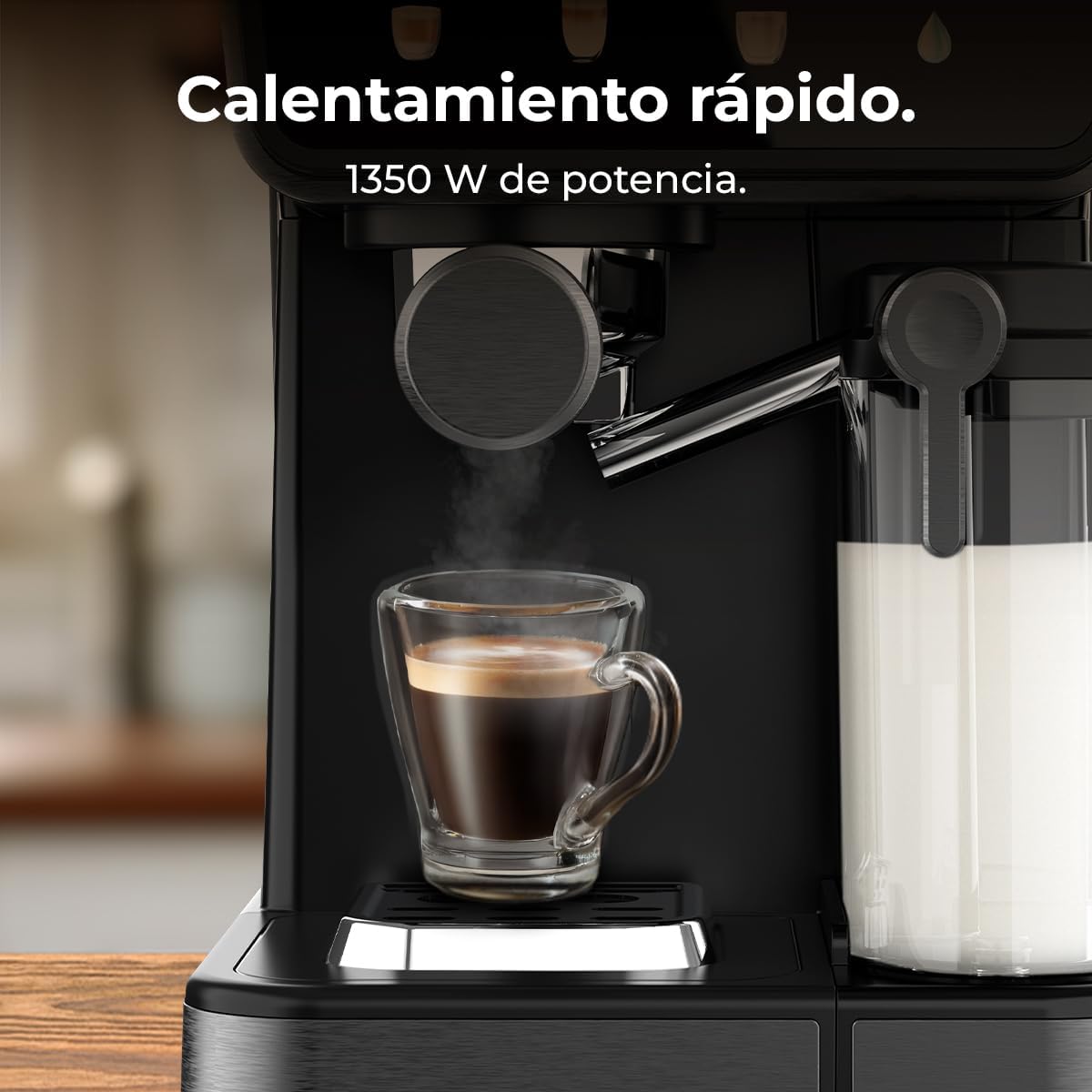 Cecotec Power Espresso Touch ColdBrew Latte | 1350W | 20 Bar Espresso Machine